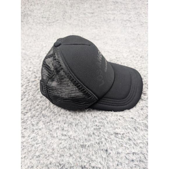 Los Angeles California SnapBack Hat Adult One Size Black Trucker Destination - Picture 4 of 5